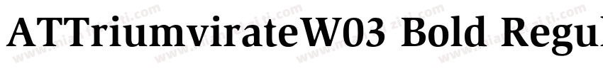 ATTriumvirateW03 Bold Regular字体转换